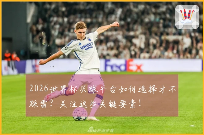 2026世界杯买球平台如何选择才不踩雷？关注这些关键要素！